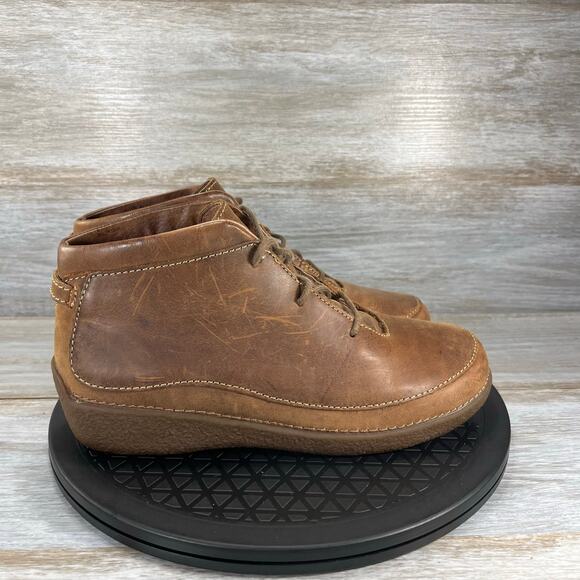 Duluth Trading Co Women’s Andina Brown Leather Lace Up Chukka Boots Size 8.5 - Picture 3 of 8